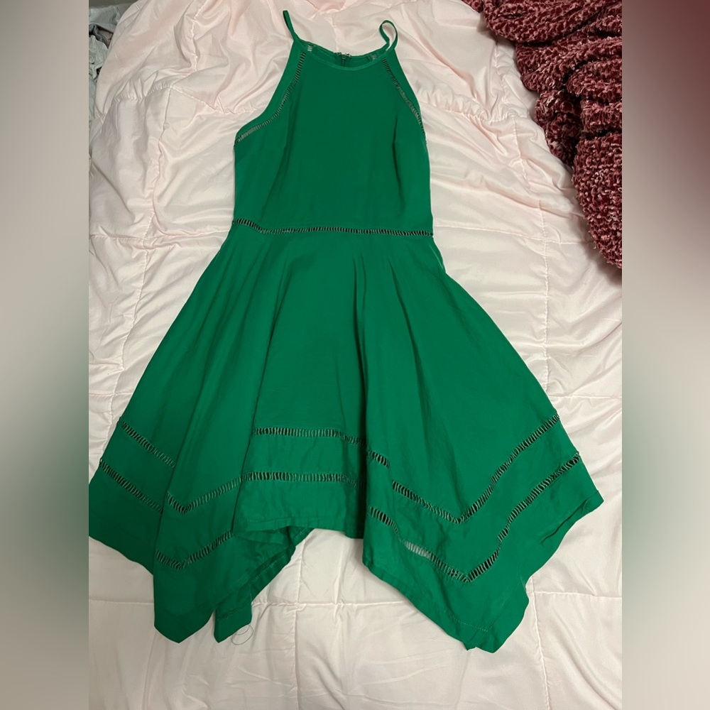 Lulus Green Skater Dress